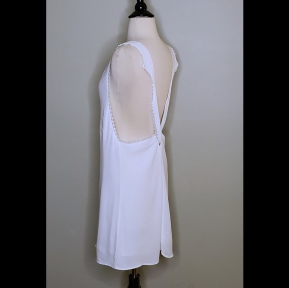 Maddy...K Other - White Open Back Swim Coverup